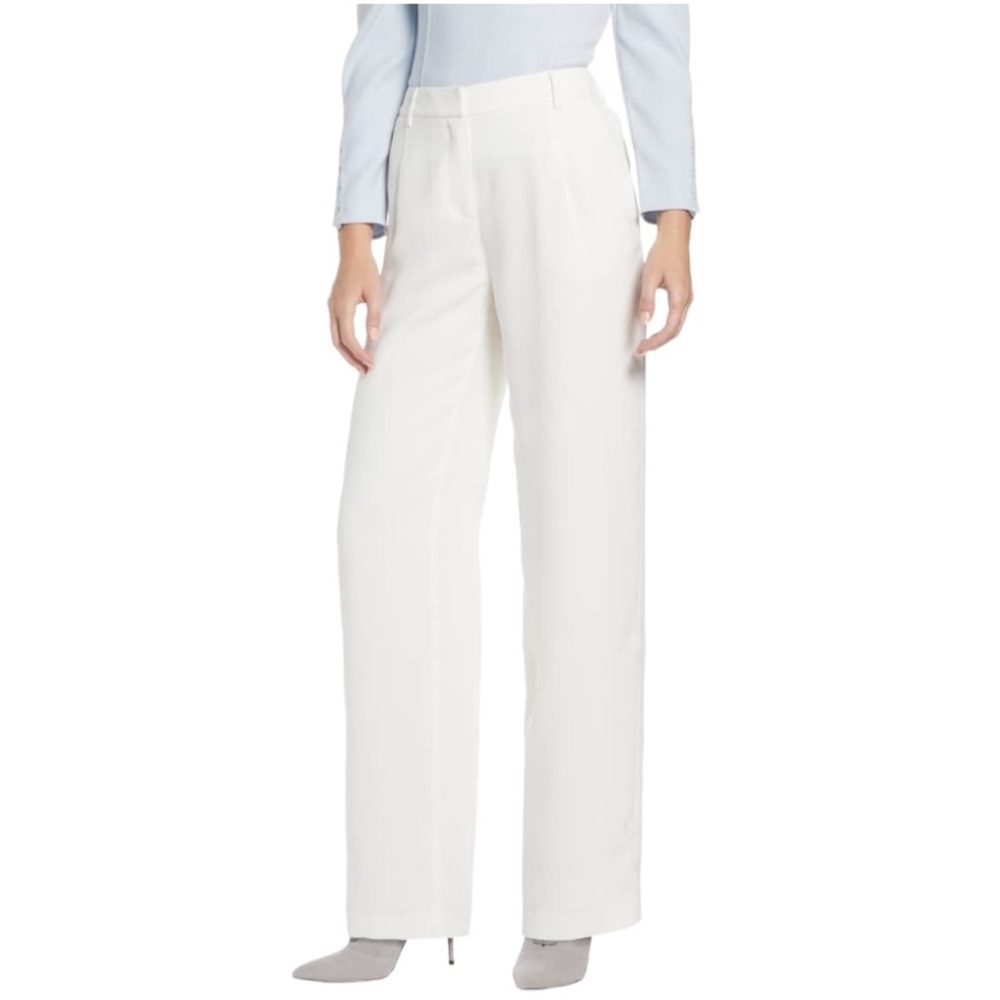 Something Navy White Wide Leg Pants